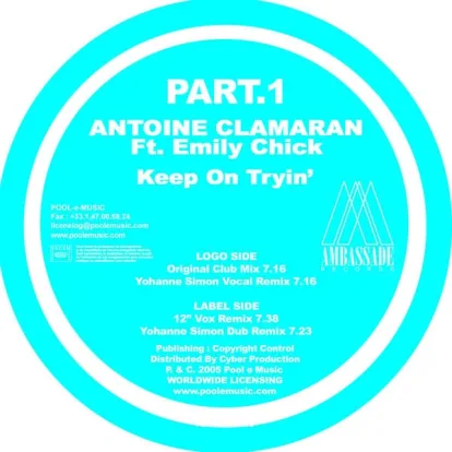 Cover: Keep On Tryin' von Antoine Clamaran Feat. Emily Chick