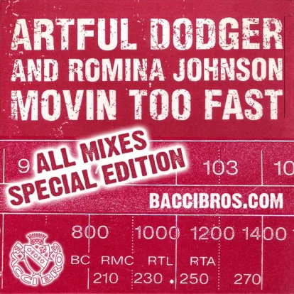 Cover: Movin' Too Fast von Artful Dodger and Romina Johnson