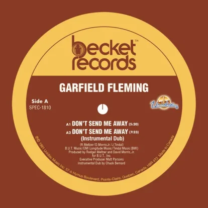 Cover: Don't Send Me Away von Garfield Fleming